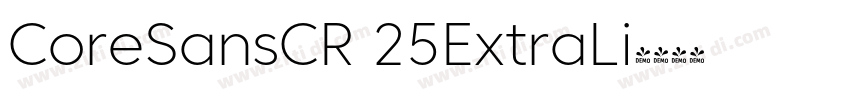 CoreSansCR 25ExtraLi字体转换